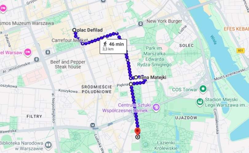 Strajk rolników 9 stycznia 2026. Trasa przemarszu rolników [MAPA]